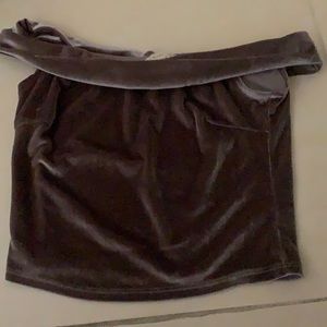 bear dance purple velvet top